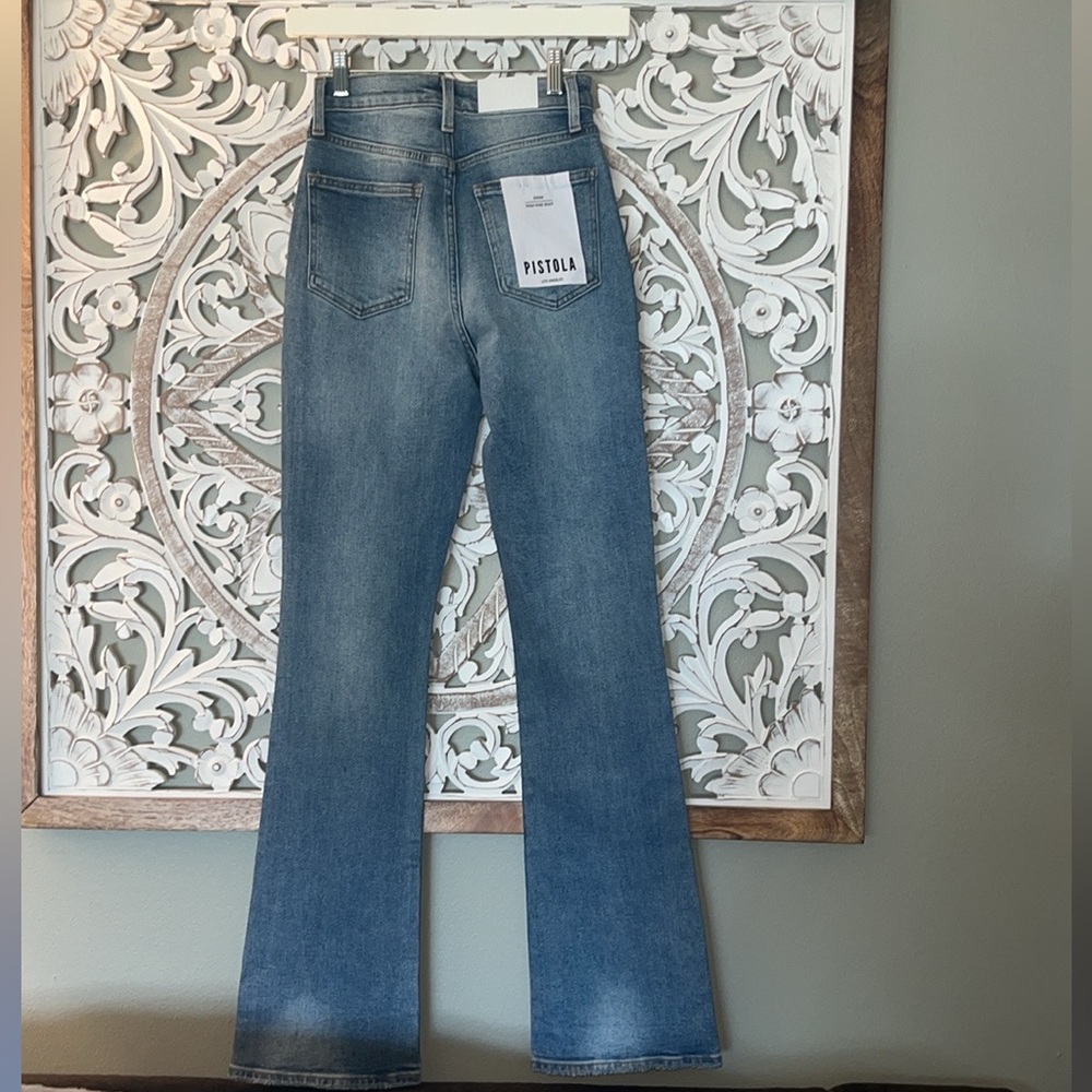 Pistola Dana High Rise Boot in Spruce Slightly Distressed Wonen’s Jeans sz24 NWT - Picture 4 of 14
